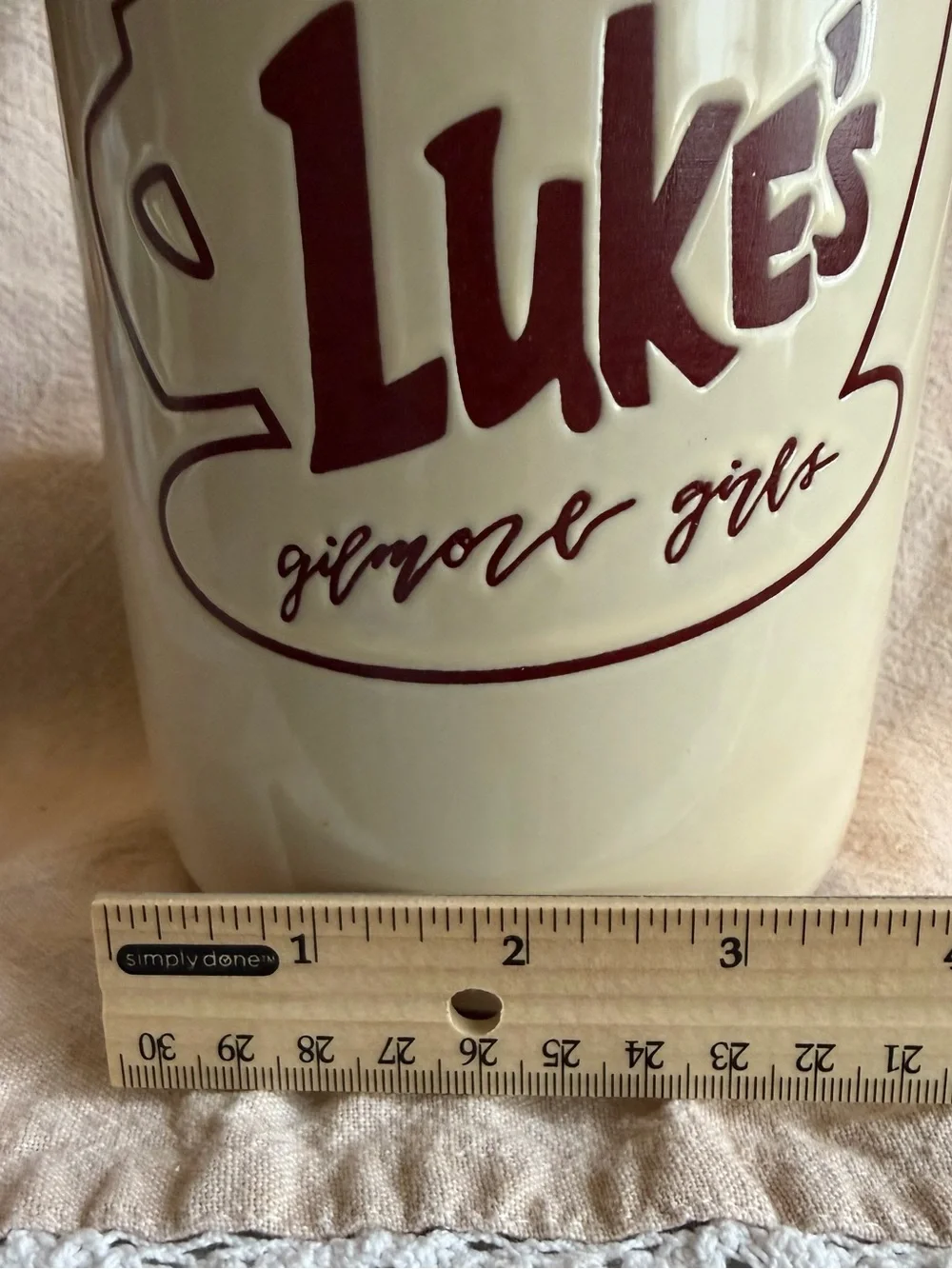 NWT~ Luke's Gilmore Girls Ceramic Canister with sealing lid